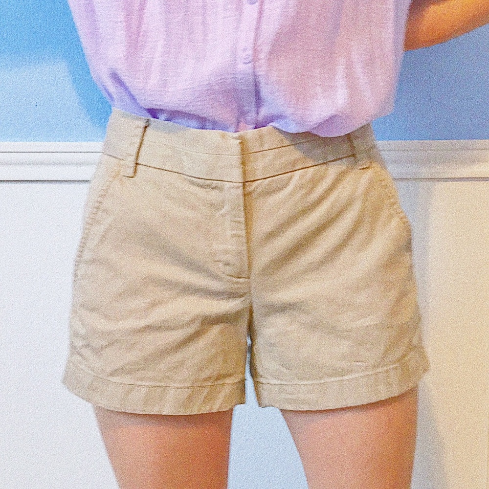 J Crew Chino Tan Khaki Shorts - Picture 2 of 5